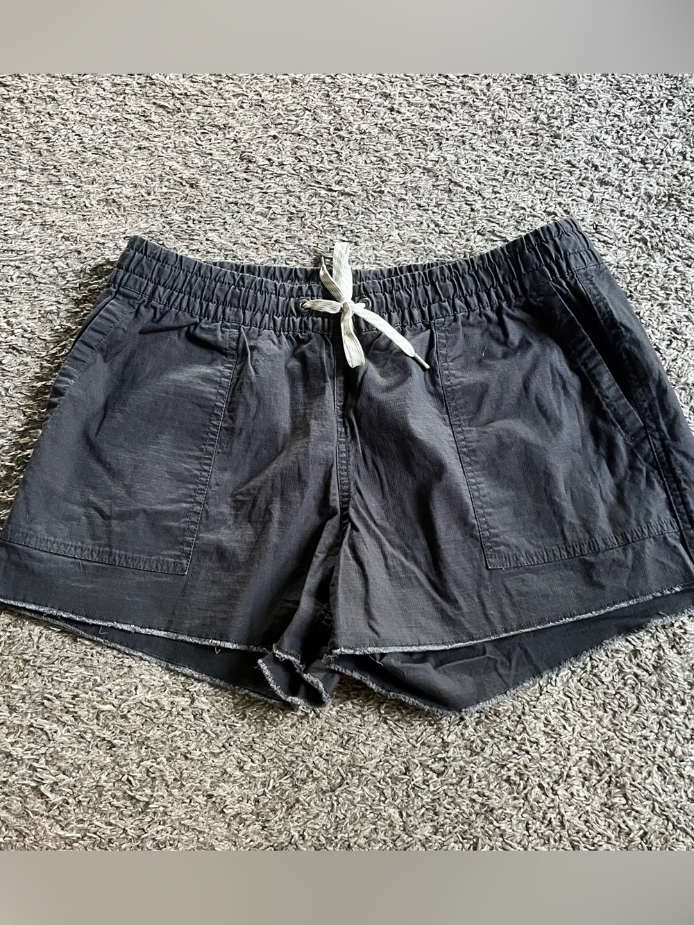 Vuori Ripstop Shorts Drawstring Hiking Outdoors Gray Pockets Women's Medium